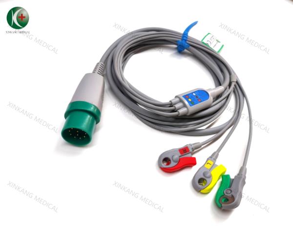 Buy cheap Compatible NihonKohden 11Pin （21.5）One-piece 3Leads Clip IEC from wholesalers