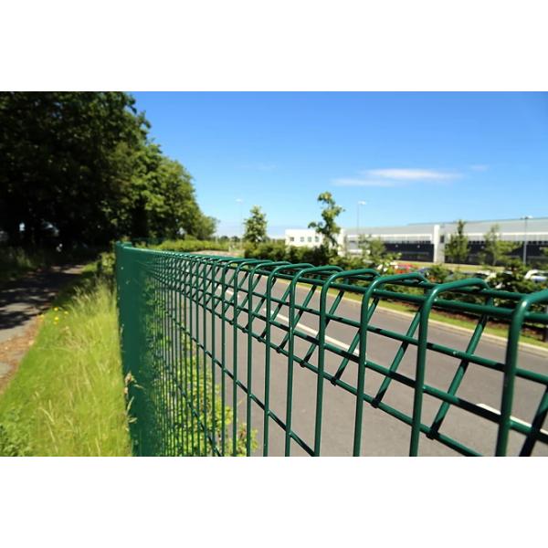 Home Garden Powder Coated Metal Welded Roll Top BRC Fencing