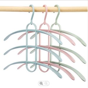 Buy cheap 3 Layers Wide Shoulder Hangers Plastic Fish Bone Shape from wholesalers