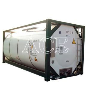 IMDG T4 Standard Steel Material 20ft ISO Fuel Tank Container 26000L Capacity for