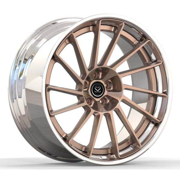 Quality Brushed Polished 2 Piece Forged Wheels For Porsche Macan Staggered 21inch for sale