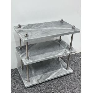 Buy cheap Multi Tier Marble Shelf Table Custom Craft Marble High Durability from wholesalers