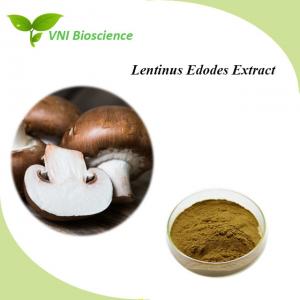 China Natural Fruiting Body Mushroom Powder Brown Lentinus Edodes Extract on sale