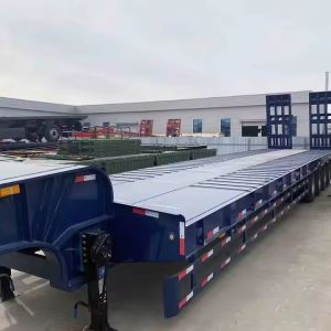 Buy cheap 7 Axle Low Price Factory Heavy Duty Lowboy Trailer 60 80 Tons Lowbed Low Bed Truck Semi Trailer from wholesalers