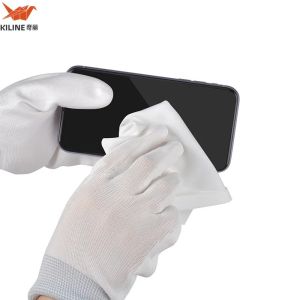 Buy cheap Class 1000 Polyester Cleanroom Wipes 9x9 White 110gsm from wholesalers