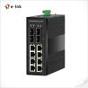 Multi Port Industrial Managed Ethernet Switch , Power Over Ethernet Switch No Fan Design for sale