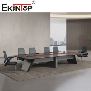 Buy cheap Wood Executive Conference Table Extendable Scratch Resistant from wholesalers