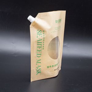 Customizable Capacity 250ml/500ml/1000ml Spout Pouches With Transparent Windows