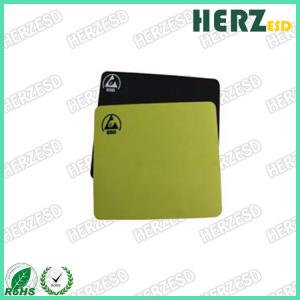 Buy cheap Size 18 X 22cm ESD Safe Office Supplies , ESD Mouse Pad Black / Yellow Color product