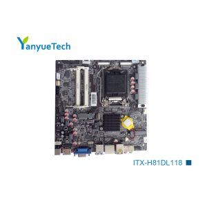 Buy cheap ITX-H81DL118 Industrial Mini ITX Motherboard / Intel PCH Gigabit H81 Itx CE FCC Approved from wholesalers
