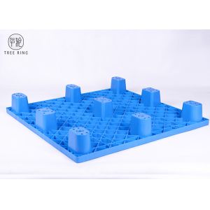 Buy cheap Lightweight Nestable HDPE Plastic Pallets With 9 Legs And Open Deck P1010 4 Sides from wholesalers