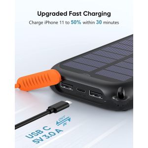 Buy cheap Dynamo Waterproof Portable Solar Charger / Power Bank 26800mAh UN38.3 from wholesalers