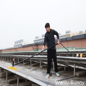 Buy cheap Physical Cleaning Solar Panel Brush with Adjustable Handle and Single Rotating Head from wholesalers