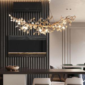 2700K Custom Flower Shape Glazed Chandelier For Large Wedding Decoration