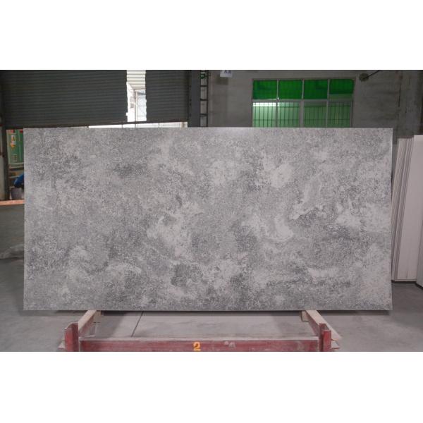 Concrete Artifical Quartz Stone Slabs With Leather Finish AB8102