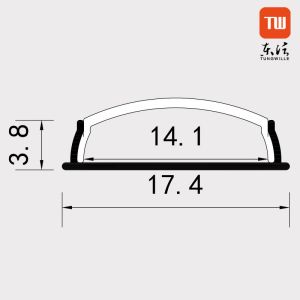 Buy cheap Channel Bendable LED Strip Light Aluminum Profile With Anodized Painting from wholesalers