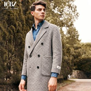 Buy cheap Large Size Double-Breasted Business Casual Woolen Overcoat for Men End and Luxurious from wholesalers