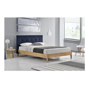 Buy cheap Sunny Blue Linen Fabric Bed Frame With Headboard CE Certification from wholesalers
