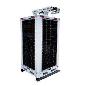 China Cube Off Grid Solar System Tower Solar Light Tower With 4*230 Solar Panels For USA on sale