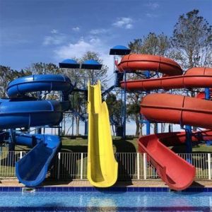ODM Buy Commercial Children Playground Water Pool Fiberglass Slide from China