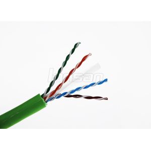 Buy cheap High Speed Transmission Cat6A Lan Cable Rohs Jacket PE Insulation 1000ft / 305m from wholesalers