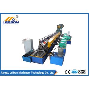 Quality Blue color 2018 new type Solar Strut Roll Forming Machine PLC control system automatic made in china blue color for sale Buy cheap Blue color 2018 new type Solar Strut Roll Forming Machine PLC control system automatic made in china blue color product