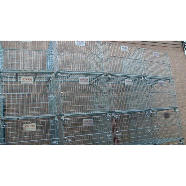 Buy cheap Stacking 4 Tier Wire Mesh Containers Collapsible Wire Cage Without Rack System from wholesalers
