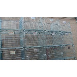 Buy cheap Stacking 4 Tier Wire Mesh Containers Collapsible Wire Cage Without Rack System from wholesalers