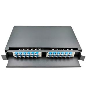 Buy cheap FTTH 1U Optical Fiber Distribution Panel With Duplex Connector from wholesalers