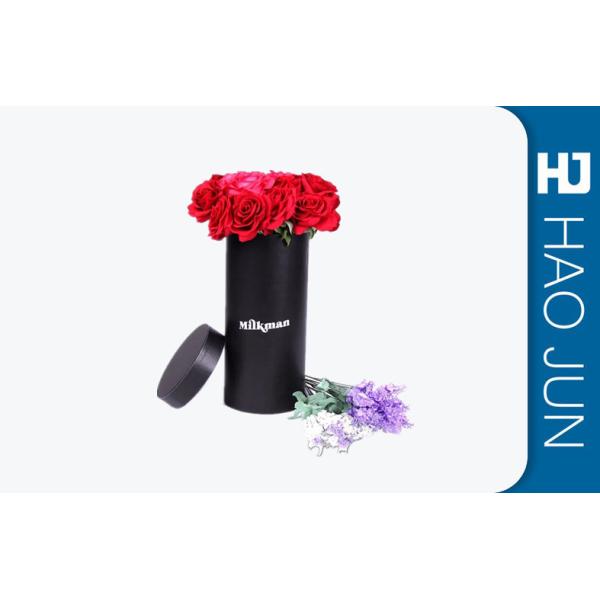 Buy cheap Luxury Cardboard Flower Boxes Long Tube Handmade With Hot Stamping from wholesalers