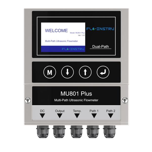 MU801 Plus Time Difference Time Measuring Principle Ultrasonic Flowmeter Multi
