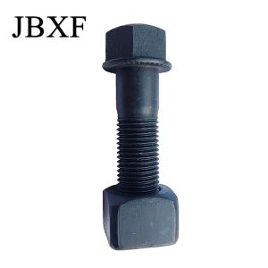 Buy cheap M8-M36 Carbon Steel Track Shoe Bolt And Nut Hot Punch Cold Punch With Black Oxide Surface Treatment from wholesalers