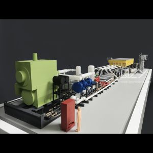 SGS ROHS Production Line Model Architecture Scale Model 1/30 Liquid Cooling And