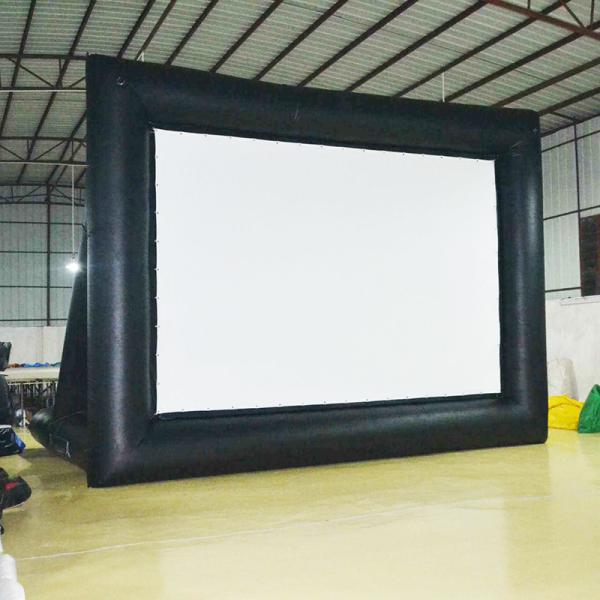 Customized Outdoor Giant Inflatable ground 16X9Ft Inflatable screen for Play a movie