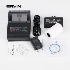 High Capacity 2000mAh Battery Thermal Printer for Kitchen Maximum Roll Diameter