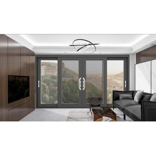 Customized Surface Treatments Aluminum Extrusion Sliding Door Frame Profile