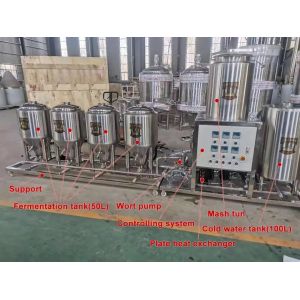 Buy cheap 450 KG Mini Beer Brewing Equipment for Alcohol Processing Types in Small Size from wholesalers
