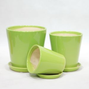 Buy cheap Indoor Ceramic Flower Pots With Drainage Holes Modern Style from wholesalers