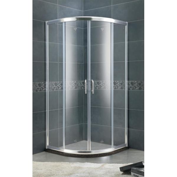 Quality Aluminum Alloy Setor Shower Stalls 6 MM Clear / Forsted Tempered Glass With Bright Silver Profiles for sale