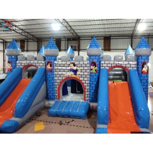 Buy cheap Factory Inflatable Playground Inflatable Snow White Castle With Double Slides from wholesalers