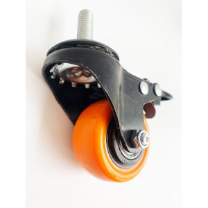 Buy cheap 130kg Load Capacity Rubber Ball Bearing Castor Wheel for Stable Industrial Applications from wholesalers