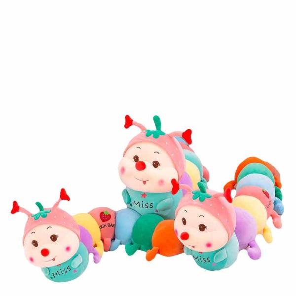 35cm Colorful Caterpillar Plush Toy With PP Cotton Filled