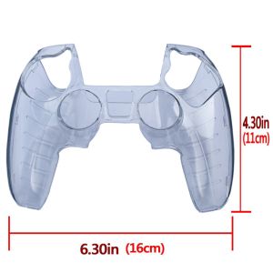 Clear Controller With Thumb Cover Shell For PS5 Controller HOXC Game Cover