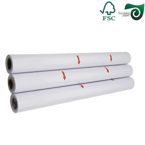 Buy cheap 36" 500' Foot White Bond Plotter Paper Roll With A 3 Inch Core Uncoated And Smooth Surface from wholesalers