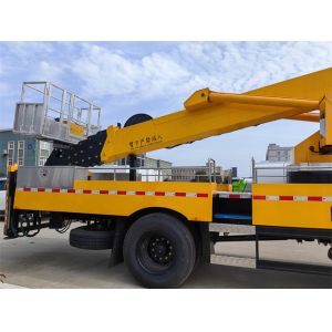 Buy cheap Export 32m Dongfeng Euro 2 High Altitude Operation Platform Truck Mounted Crane Vehicle from wholesalers