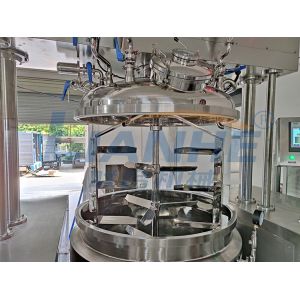 Buy cheap 1 Ton Double Cylinder Vacuum Emulsifier Mixer Machine Hydraulic Lift from wholesalers