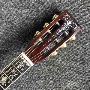 Buy cheap Custom 39 Inch Round Corner 6 Xuan OOO45S Spruce Korean Pine Panel Rosewood Ebony Fingerboard Abalone Shell Inlay Edge A from wholesalers