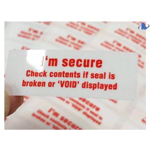 Buy cheap Waterproof PET Acrylic Adhesive Tamper Evident Void Labels from wholesalers