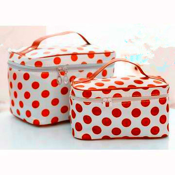 Buy cheap Hot selling cosmetic bag with dot design. from wholesalers