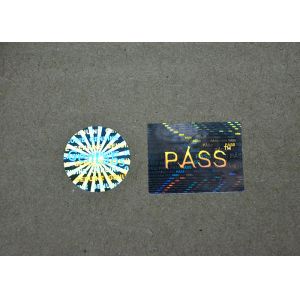 Buy cheap Laser Hologram Printed Holographic Security Stickers / Shiny Sticker Labels Roll from wholesalers